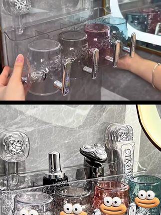 和 @BSD旗舰店 一起 #合拍 吸盘浴室挂钩免打孔强力承重粘钩卫生间壁挂无痕发圈发箍发圈挂架