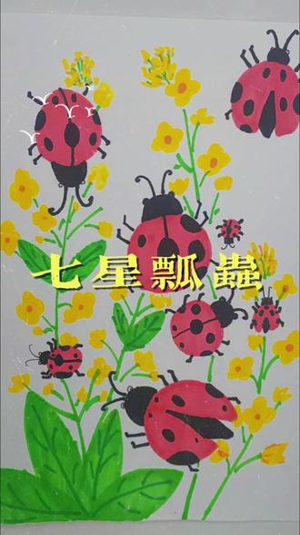 七星瓢虫
#少儿美术#昆虫 #璧山