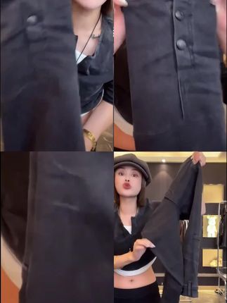 萱贝纯2025早秋新款骑行裤爆款直筒牛仔裤女高腰显瘦七分烟管裤子#小个子显高穿搭 #辣妹穿搭 #牛仔穿搭 #气质范 #设计感