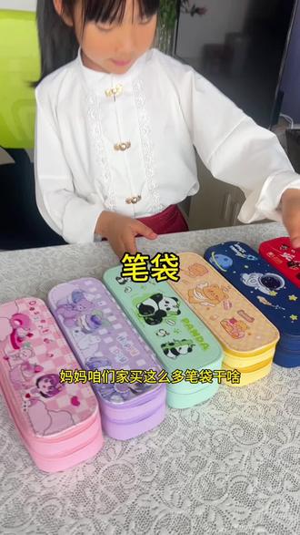 双层笔袋,大容量小学生笔袋#笔袋 #大容量笔袋