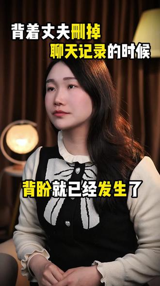背着丈夫删掉聊天记录的时候,背叛就已经发生了#情感问题 #情感分析 #婚姻 #内容过于真实