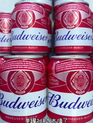 不出意外,我应该是第一个把百威价格谈到这么低的博主了吧。24罐一箱才69,单罐2块多太值了!255ml小罐装超适合“小趴菜”,山毛榉木工艺让酒体清爽,泡沫丝滑麦香浓,微醺一口超满足,闭眼入准没错! #百威啤酒 #百威小红罐 #啤酒 #啤酒烧烤