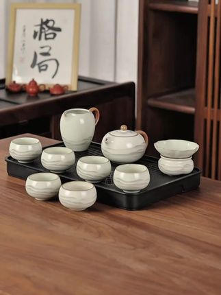 #汝窑茶具 #西施壶 #茶具套装 #唐丰见山西施壶套装#茶器茶具