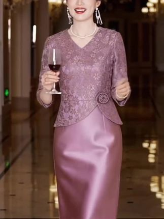 高档醋酸礼服裙中小个喜妈妈遮肚显瘦假二件喜婆婆婚宴连衣裙 #婚礼妈妈礼服 #气质连衣裙 #婚礼穿搭灵感 #高端宴会礼服 #喜婆婆喜妈妈婚宴装 @抖加🔥上热门🔥dou+🔥热点宝
