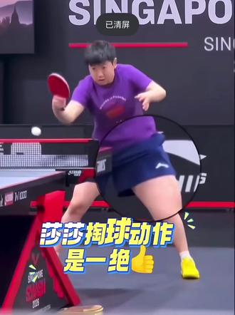 不得不说宝宝真的是有功夫在身的👍我也就看了百八十遍吧🤣#孙颖莎 #莎莎 #训练 #神操作 #wtt新加坡大满贯