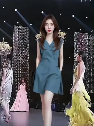 #夏季穿搭 #时尚连衣裙 #谁穿谁好看#潮女必备 #显高显瘦显腿长