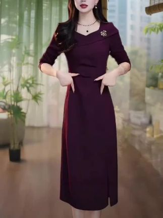 #时尚连衣裙 #新款连衣裙 #婚礼妈妈礼服 #婚庆礼服 #优雅气质