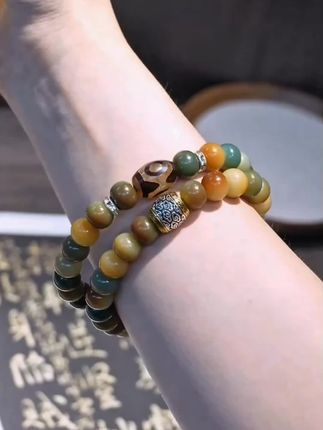 #上热门🔥 #菩提双圈手串 正品原生态菩提根敦煌色国风文玩#手串#菩提手串 #文玩珠串 @DOU+小助手