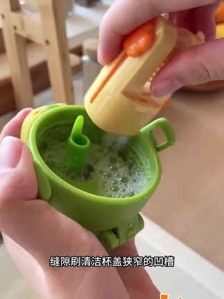 浙家清洗加长五合一保温杯盖刷奶瓶刷便携式多功能清洁海绵刷刷子