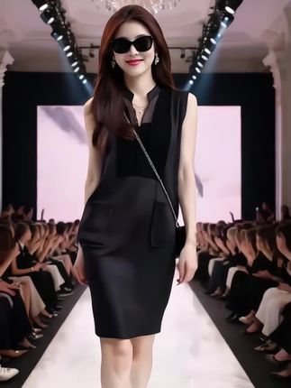 #时尚女装穿搭 #轻奢女装 #时尚潮流穿搭 #精致优雅 #又美又飒 欧货时尚设计感中长款轻熟风高级感背心裙女夏2025新款气质连衣裙