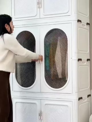 衣柜收纳柜可折叠家用儿童宝宝卧室衣橱塑料置物柜衣服简易储物柜