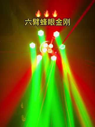 什么是智能声控,看过来,这款灯光就是2025款六臂蜂眼金刚,插电就智能声控#舞台灯光 #dj #舞台灯光音响 #酒吧灯光 #大型蹦迪现场
