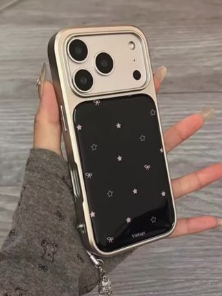 电镀黑底滴胶星星适用iPhone17promax手机壳苹果16Pro可爱15/14#这个手机壳真的长在我心巴上了 #是时候安排一下了 #仙女必备 #手机壳 #好物推荐