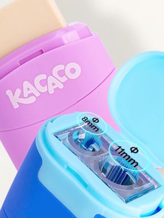 【二合一橡皮卷笔刀】晨光文具双孔削笔器多功能便携KACACO聚屑干净#橡皮擦 #卷笔刀#学习用品 #好物#文具安利