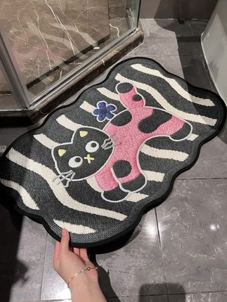 介个小猫地垫太可爱了 #地垫 #浴室地垫 #硅藻泥软垫 #好物推荐🔥 #防滑垫