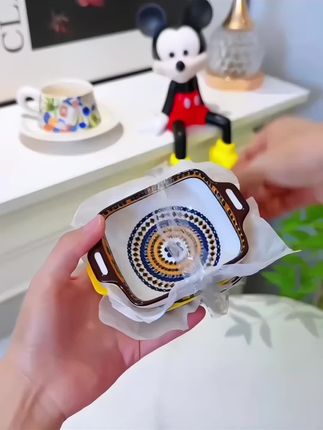 哇塞!个位数薅到4个波西米亚风蘸料碟,釉下彩的工艺,做工细节老好了!#蘸料碟 #调料碟 #好东西一起分享 #小吃碟 #陶瓷餐具