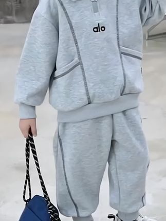 创作灵感上热# 男童秋季polo衫套装2025新款帅气儿童衣服男宝宝运动休闲两件套潮