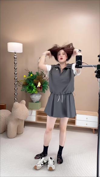 上衣短裤套装微胖大码女休闲上衣+短裤时尚套装 #夏季必备#夏季穿搭#时尚套装#优雅气质#显瘦遮肉