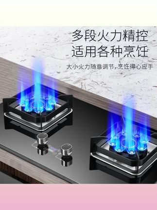 【奇利迪品牌】家用定时猛火节能双灶台嵌两用天然气液化气#好物分享