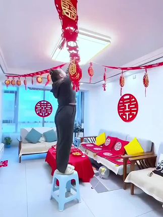 #婚房布置 #家有喜事 #红色喜庆 #备婚好物分享 #喜庆用品