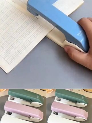 终于找到一款可以正常订,又能订中缝的#订书机 360度旋转,可调节任意角度,还是得力的,大牌便宜好用#文具安利 #中缝订书机#好物#必备