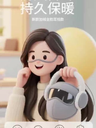 #防风保暖面罩 冬天骑车吹的脸和耳朵都疼,快来安排一下这个防风面罩#这个冬天不怕冷 #冬日取暖神器