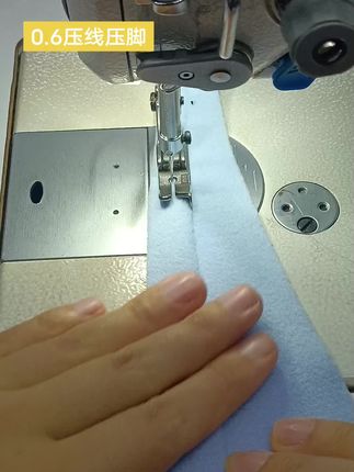 平车压明线0.6压脚,对应6毫米㎜规格选择