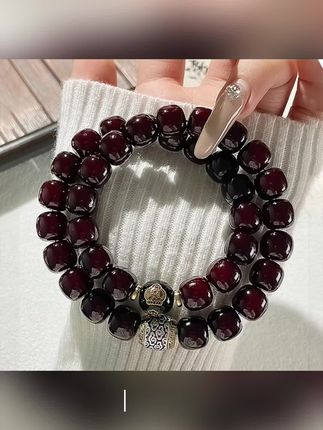 【十二生肖】男士菩提双圈手串糖心老料可盘玩女生手持念珠赠盘玩