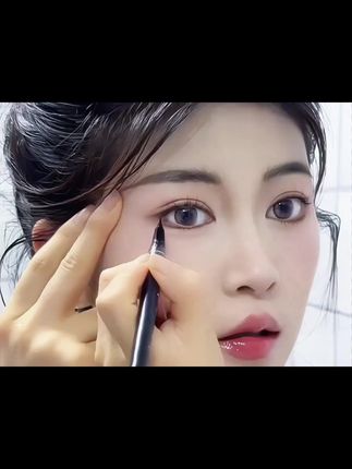 姐妹在好看的眼睛也少不了眼线笔!真的太好看了!不愧是化妆师都在安利的#眼线笔,出水丝滑流畅不断墨,新手姐妹再也不用担心画不好眼线了,画卧蚕下至也都轻松搞定!#眼线 #眼睛 #美妆