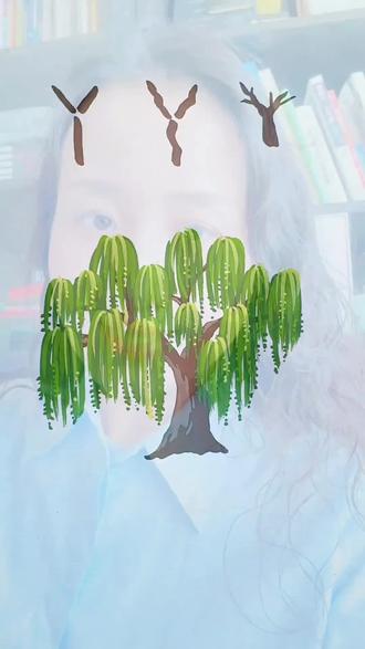 ′垂柳简笔画#今日分享 #一学就会的简笔画 #创意美术 #形意美