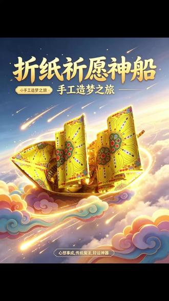 亲手折法船,愿前路坦荡诸事圆满古法寓意折纸法船,承载美好祈愿 寓意消烦解忧、福运相伴、岁岁安稳
亲手折叠,把心中期许尽数寄托其中
喜欢这类寓意手工记得点赞收藏,点点关注
后续持续分享各类吉祥折纸款式
#民俗折纸 #折纸教程 #传统手工 #静心手工