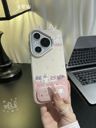 猫咪小爪子耳朵支架适用iPhone苹果16手机壳华为p70vivoppo小米15#手机壳#3c好物推荐 #是时候安排一下了 #这个手机壳真的长在我心巴上了