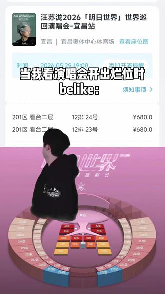 没有比这更拉的位置了 #宜昌文旅 #大麦 #汪苏泷演唱会