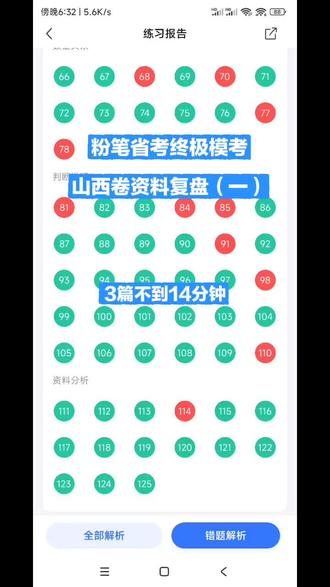 粉笔省考终极模考资料复盘
本次复盘的是山西卷,有不懂的可以在评论区问#省考 #考公 #粉笔模考 #行测 #公考