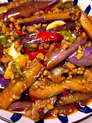 茄子不用油炸,也能很好吃,今晚吃肉沫茄子 能吃3碗米饭#家常菜 #肉沫烧茄子#抖音美食创作人