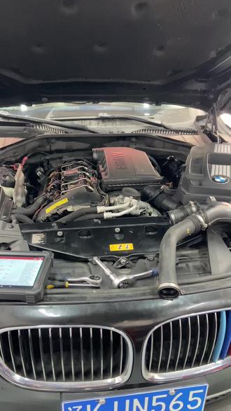 宝马7系发动机抖动加速无力哪的问题#汽车维修 #专业维修保养 #汽车保养与维修 #宝马抖动 #宝马维修