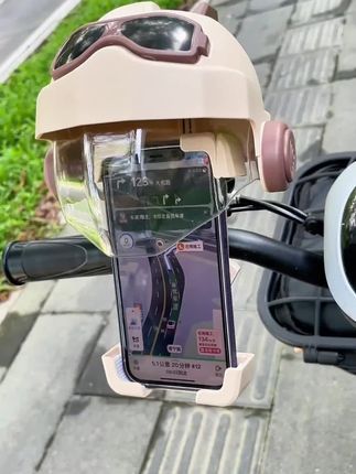电动车手机架电瓶摩托车导航支架外卖骑手专用减震自行车手机支架#电动车手机支架 #电瓶车手机支架 #手机支架 #手机支架推荐
