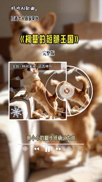 动物歌曲《柯基的短腿王国》#狗狗 #养宠进阶指南 #柯基 #ai歌曲创作