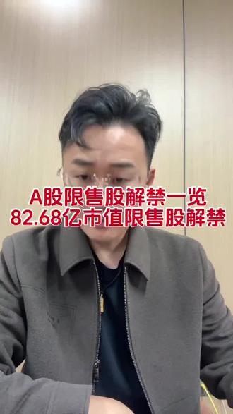 A股限售股解禁一览#财经