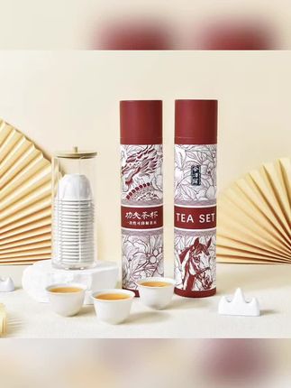 一次性稻壳茶杯新款加厚耐高温品茗杯防烫小号中式会客商用杯子