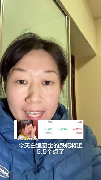 白银基金跌幅接近5.5个点,别慌,稳稳拿住! #白银 #水贝祖师奶 #狗总 #内容太过真实 #日常唠嗑