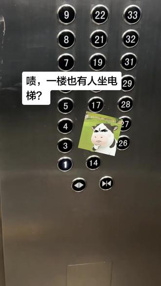 一楼按键有什么用 哈哈#精神状态belike #电梯 #我是认真的 #抽象