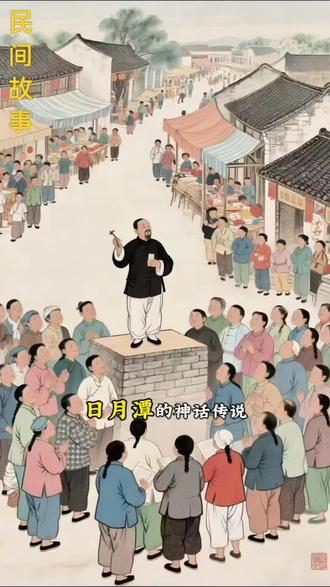 日月潭的神话传说 民间故事 台湾 日月潭 #关注我下集更精彩#民间故事 #台湾 #ai梦想家 #AI马年 祝你马上成功马上发 马上有钱