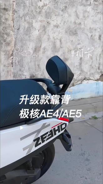 适用极核AE4/Ae5电摩电自靠背铝合金直上后靠背加厚靠垫改装件