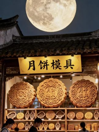 月圆时,邂逅老手艺的中秋浪漫 当超级圆月悬于古巷上空,这家“月饼模具”铺便成了中秋最有温度的角落。 那些精雕细琢的木质模具,把“花好月圆”“福满中秋”的期许,刻进一枚枚月饼的纹理里。从传统纹样到别致造型,每一款都是老匠人手下的匠心传承,让现代人在烘焙中秋滋味时,仍能触摸到古老民俗的脉搏。 来这里挑一方模具,把月光与思念,一同揉进面团,烤出满室的团圆香气。#古人的智慧 #必备好物 #古建筑 #月圆之夜 #中式