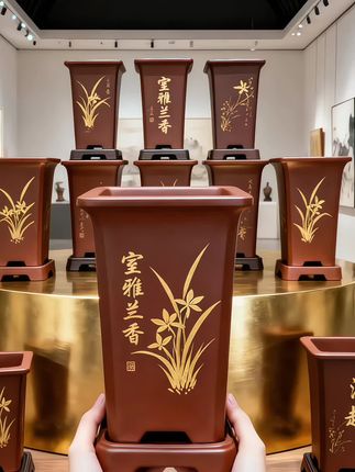 树脂国风兰花盆:一器藏尽东方意 借古瓷雅韵,以树脂塑型。盆身或摹青花淡彩,或刻云纹缠枝,将中式美学凝于方寸。 轻韧材质无惧磕碰,通透质感衬得兰根隐现、叶姿清挺。无需繁复装饰,仅以线条留白,便与兰花的疏朗气质相映成趣。 案头置一盆,兰香伴古韵,让东方雅致不经意间浸润日常。#兰花 #兰花盆 #爱生活爱养花 #花盆 #透气花盆 @抖加🔥上热门🔥dou+🔥热点宝