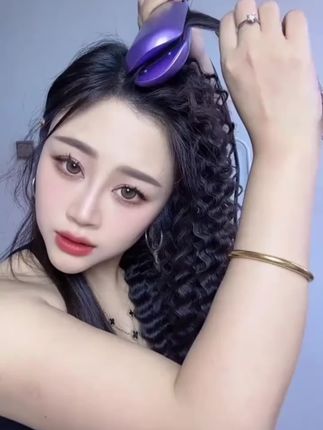 梵众9mm细羊毛蛋卷头卷发棒水波纹卷懒人烫发神器深U大波浪电夹板#卷发 #卷发教程 #卷发棒 #卷发小姑娘 #卷发神器