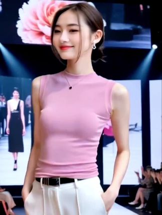 #穿出你的时尚你的感觉 #美不美你说了算 #内搭外穿都好看 #西装内搭无袖背心#清纯甜美