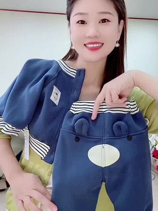 儿童春秋条纹两件套#日常穿搭分享 #高品质童装 #儿童春秋两件套 #儿童时尚穿搭 #儿童条纹套装