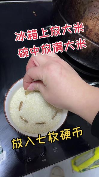 冰箱上放大米加七枚硬币 竟有这种神奇作用#民间玄学